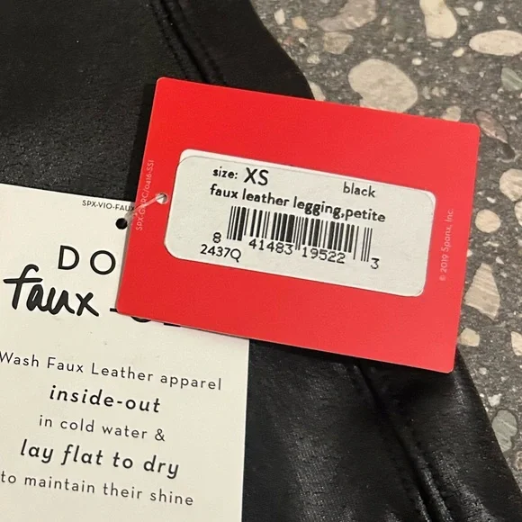SPANXshape™ Faux Leather Leggings - Picture 5 of 5
